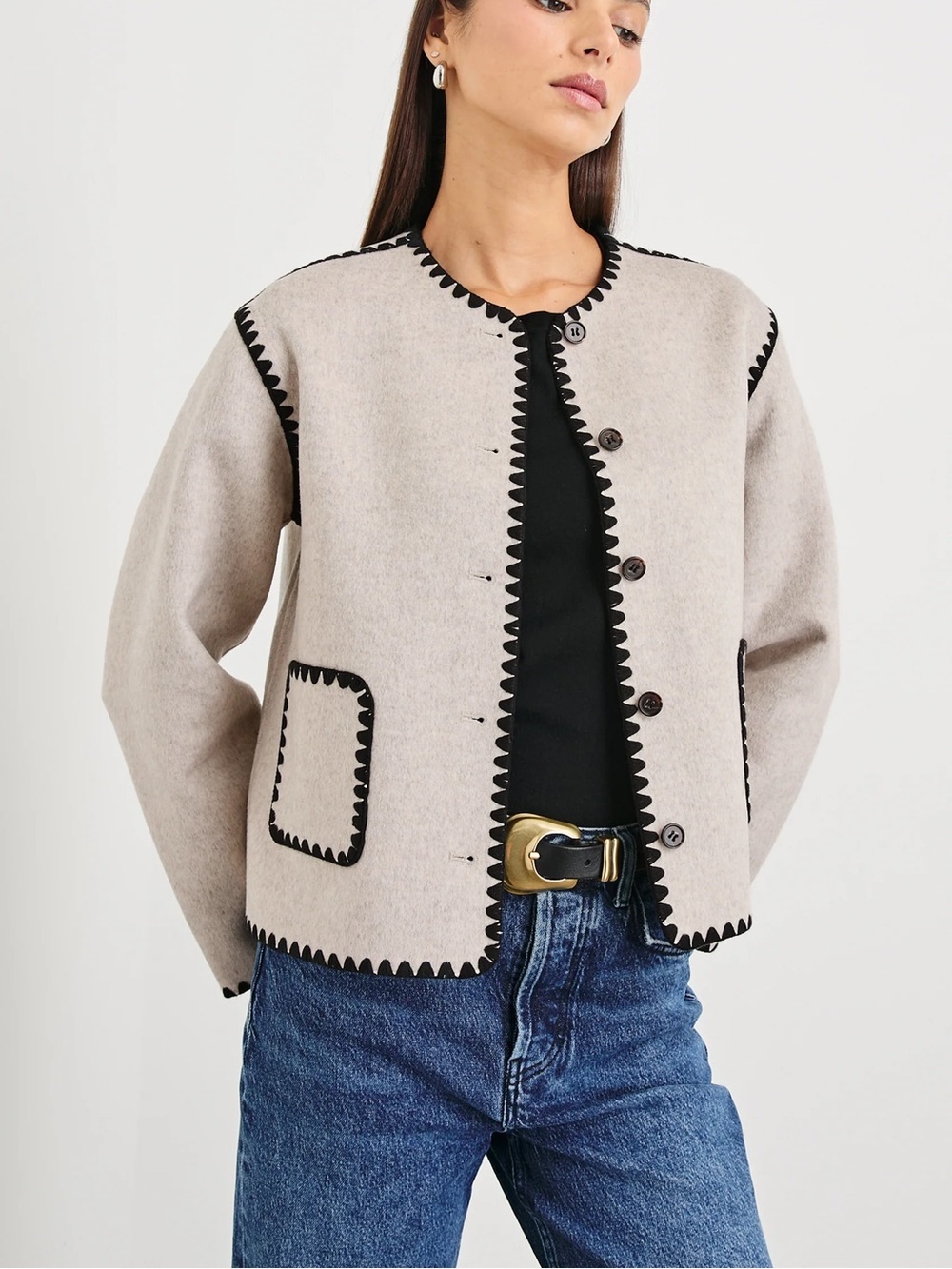 Rails NWT Melanie Wool Jacket in Oatmeal